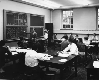 Geology class, 1958