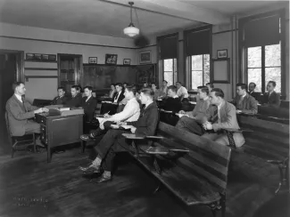 Latin class, c.1945