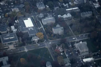 Aerial view of campus, 1993