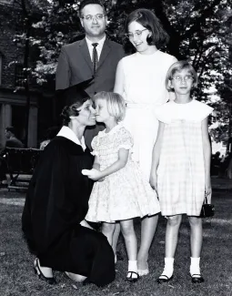 Josie Prescott Campbell at Commencement, 1965