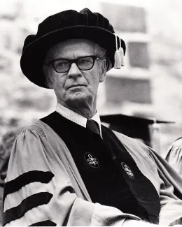 Burrhus Skinner at Commencement, 1972