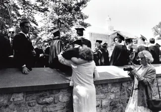 Students at Commencement, 1994