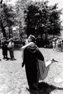 Christopher Rice and Jennifer Schwab at Commencement, 1996