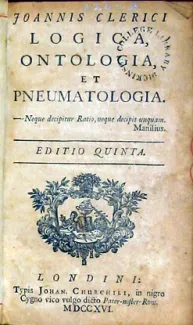 Logica, Ontologia, Et Pneumatologia