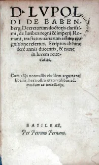 De Iuribus regni & imperij Romani, tractatus uariarum rerum cognitione refertus