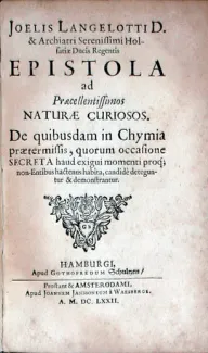 Epistola ad Praecellentissimos Naturae Curiosos