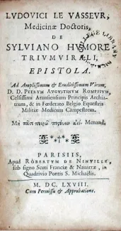 De Sylviano Hvmore Trivmvirali, Epistola