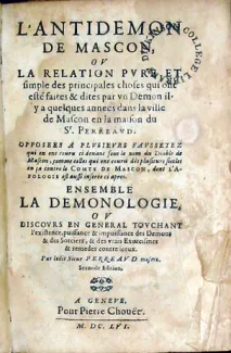 L'Antidemon De Mascon..Ensemble La Demonologie