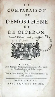 La Comparaison De Demosthene Et De Ciceron