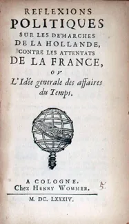 Reflexions Politiques Sur Les Démarches De La Hollande, Contre...