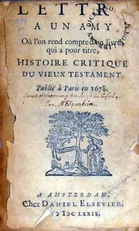 Lettre A Un Amy Où l'on rend compte d'un livre, qui a pour titre...