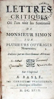 Lettres Critiques Où l'on voit les Sentimens…Sur Plusieurs Ouvrages Nouveaux