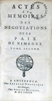 Actes Et Memories Des Negotiations De La Paix De Nimegue (III, IV)