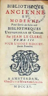 Bibliotheque Ancienne et Moderne. Pour servir de suite aux... (XXVI)