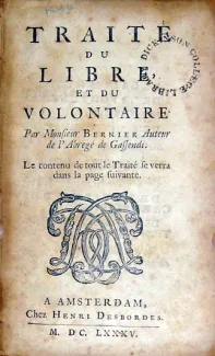 Traité du Libre, et du Volontaire