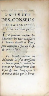 La Suite des Conseils de la sagesse