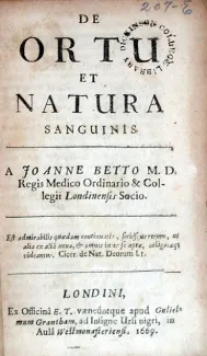 De Ortu et Natura Sanguinis