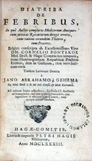 Diatriba de Febribus,…adposita est Epistola Cl. Auctoris ad Interpretem...