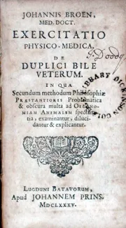 Exercitatio Physico-Medica. De Duplici Bile Veterum