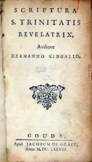 Scriptura S. Trinitatis Revelatrix