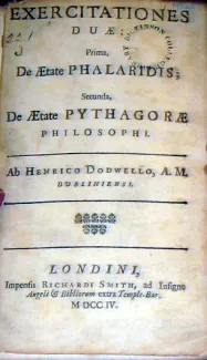 Exercitationes Duae: Prima, De Aetate Phalaridis; Secunda, De Aetate...