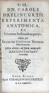 Experimenta Anatomica, Ex Vivorum Sectionibus petita