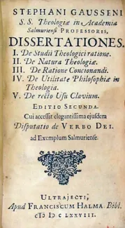 Dissertationes. De recto Usu Clavium. Editio Secunda