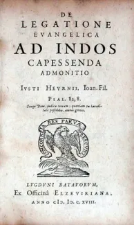 De Legatione Evangelica Ad Indos Capessenda Admonitio