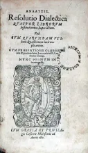 Αναλυσις. Resolutio Dialectica Qvatvor Librorvm Institutionum Imperialium