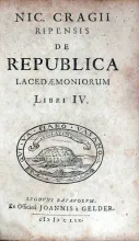 De Republica Lacedaemoniorum Libri IV