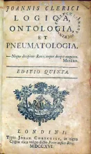 Logica, Ontologia, Et Pneumatologia