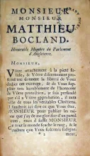 Projet d'une nouvelle version françoise de la Bible