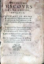 Excellens Discovrs…Tovchant Le Repos & contentement de l'Esprit...