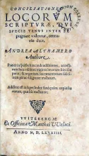 Conciliationes Locorvm Scriptvrae, qvi specie tenvs...