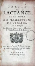 Traité.De La Mort Des Persecuteurs De L'Eglise