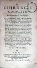 La Chirurgie Complete, Par Demandes & par Réponses (I)