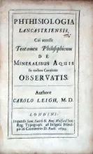 Phthisiologia Lancastriensis, Cui accessit Tentamen Philosophicum...