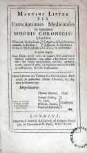 Sex Exercitationes Medicinales De Quibusdam Morbis Chronicis