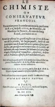 Le Chimiste ov Conservatevr Francois