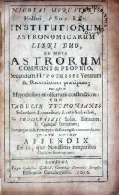 Institutionum Astronomicarum Libri Duo, …Cum Tabulis Tychonianis...
