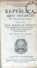 Disputationum De Repvblica, Quas Discursus Nvncvpavit