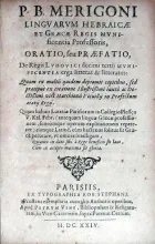 Oratio, .De Regis Lvdovici decimi terij Mvnificentia erga litteras & litteratos