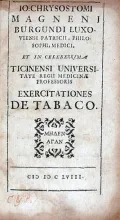 Exercitationes De Tabaco