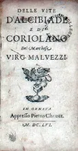 Delle Vite D'Alcibiade E Di Coriolano