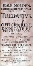 Trebativs. De Officio, Jure, Dignitate Et Privilegiis Consiliarii...