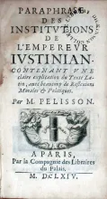 Paraphrase Des Institvtions De L'Emperevr Ivstinian