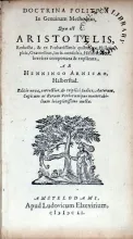 Doctrina Politica In Genuinam Methodum, Qua est Aristotelis...