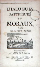 Dialogues Satyriques Et Moraux