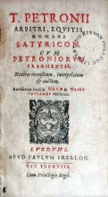 Satyricon, Cvm Petroniorvm Fragmentis