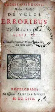 De Vulgi Erroribus In Medicinâ